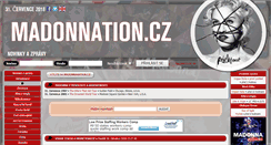 Desktop Screenshot of madonnation.cz